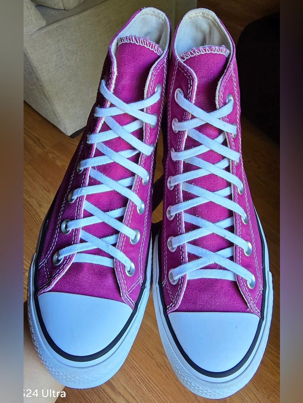 Sz 7.5 Women's CONVERSE CTAS HI LIFT PLATFORM 'Berry Smothie' - Picture 2 of 7